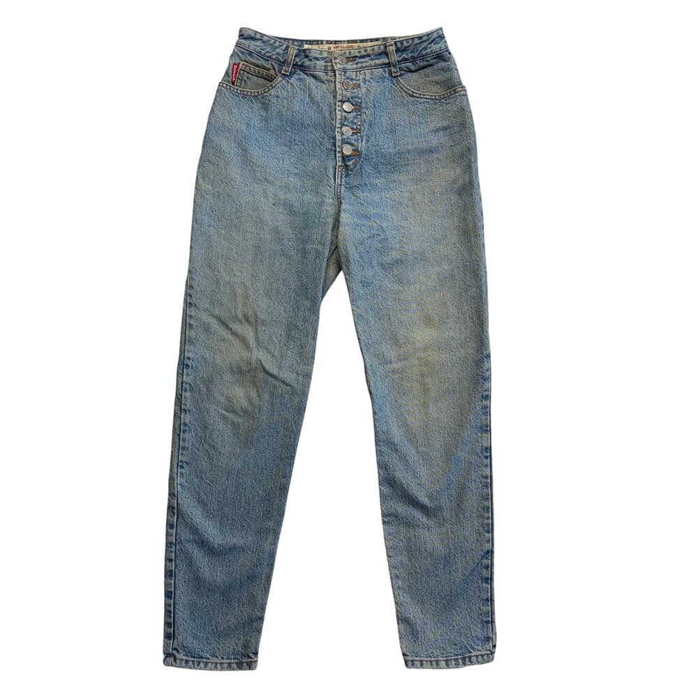 Vintage Bongo Jeans 11 Womens Button Fly Mom Tapered High Rise Button Fly USA
